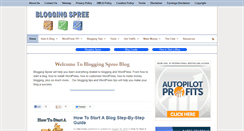 Desktop Screenshot of bloggingspree.com