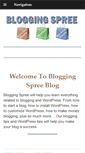 Mobile Screenshot of bloggingspree.com
